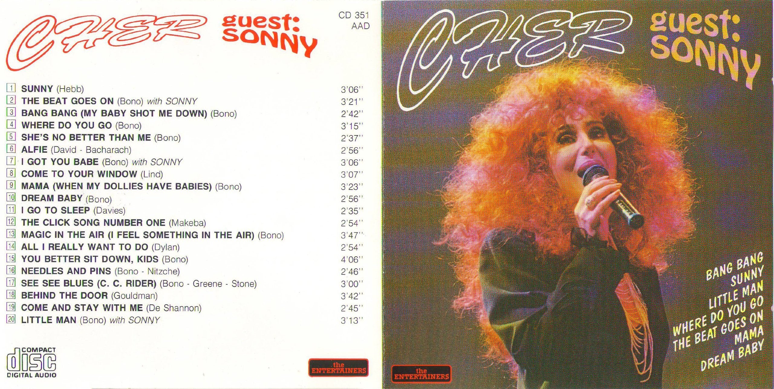 Cher / Sonny Bono - Cher With Guest Sonny (CD)