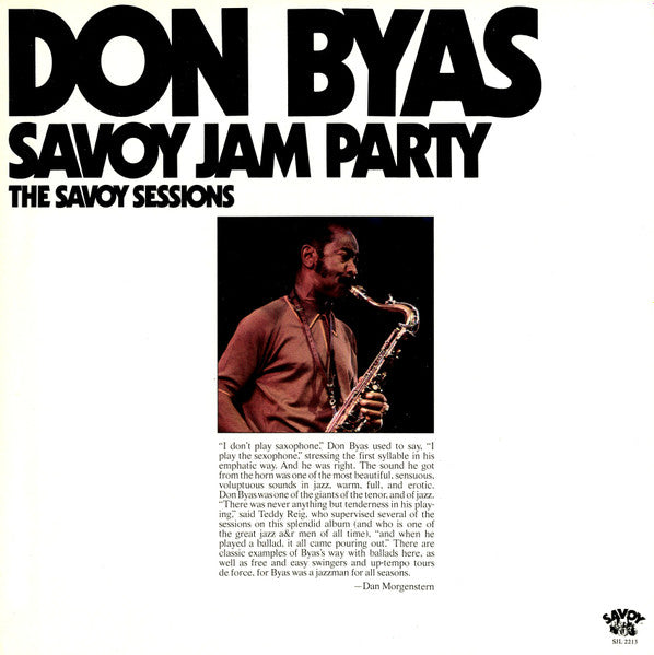Don Byas - Savoy Jam Party: The Savoy Sessions (CD)