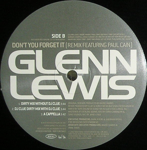 Glenn Lewis - Don't You Forget It (CD)