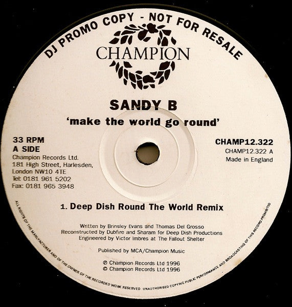 Sandy B - Make the World Go Round (CD)