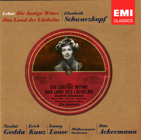 Franz Lehar / Elisabeth Schwarzkopf / Nicolai Gedda / Erich Kunz / Emmy Loose / Otakar Kraus / Philharmonia Orchestra / Otto Ackermann - Franz Lehár: Die lustige Witwe / Das Land des Lächelns (CD)