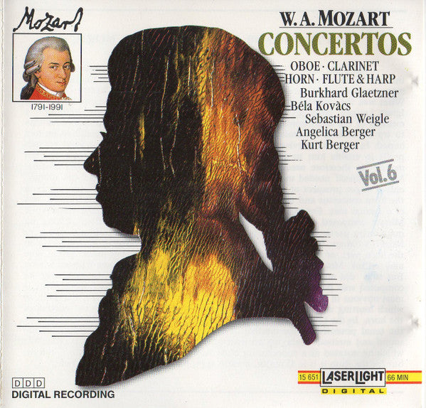 Mozart - W.A. Mozart: Concertos (Oboe, Clarinet, Horn, Flute, and Harp) (CD)