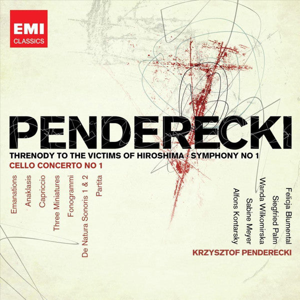 Krzysztof Penderecki / Felicja Blumental / Siegfried Palm / Wanda Wilkomirska / Sabine Meyer / Alfons Kontarsky - Penderecki: Threnody to Victims of Hiroshima / Various (CD)
