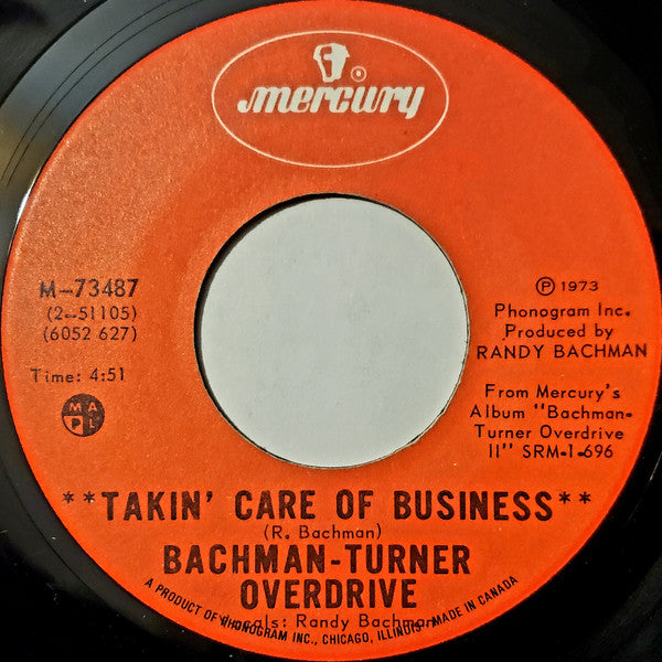 Bachman-Turner Overdrive - Takin' Care of Business (CD)