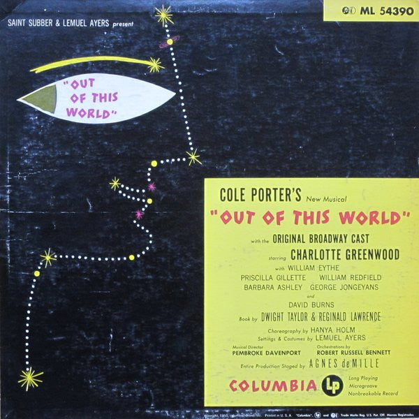 Cole Porter - Out Of This World (1950 Original Broadway Cast) (CD)