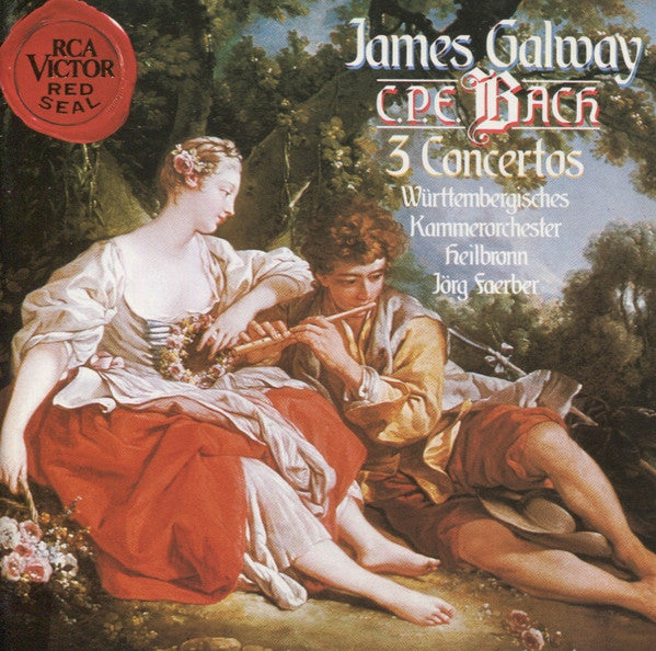 Carl Philipp Emanuel Bach / James Galway / Wurttembergisches Kammerorchester / Jorg Faerber - C.P.E. Bach: 3 Concertos (CD)