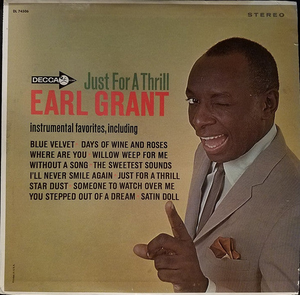 Earl Grant - Just for a Thrill (CD)