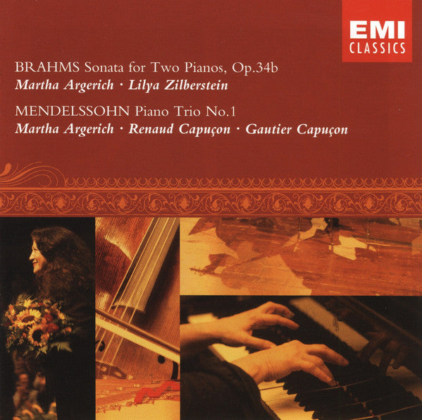 Johannes Brahms / Felix Mendelssohn-Bartholdy / Martha Argerich / Lilya Zilberstein / Renaud Capucon / Gautier Capucon - Brahms: Piano Sonatas (CD)