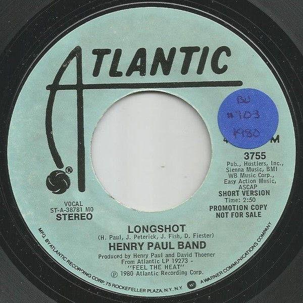 Henry Paul Band - Longshot (CD)