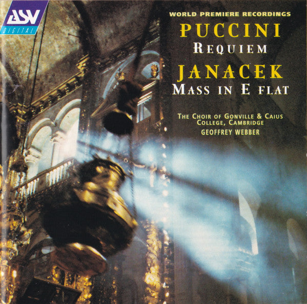 Puccini - Puccini/Janacek: Sacred Choral Works (World Premiere of Requiem and Mass in E Flat) (CD)