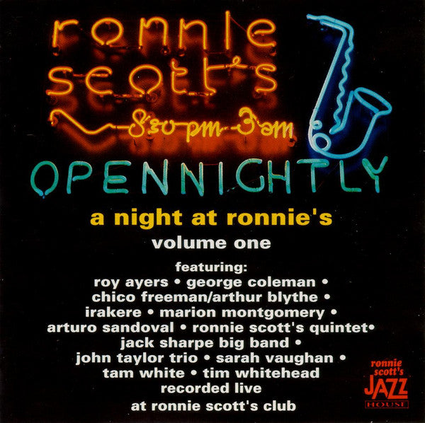 VOL. 1-NIGHT AT RONNIE SCOTT'S (CD)