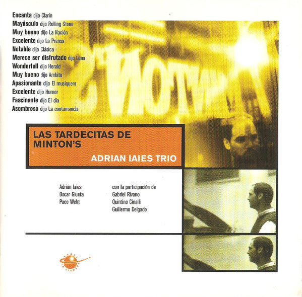 Adrian Iaies Trio - Las Tardecitas de Mintons (CD)