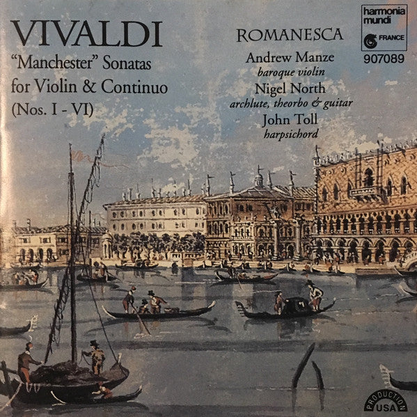 Antonio Vivaldi / Romanesca - Manchester Sonatas 1-6 (CD)