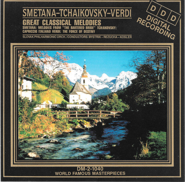 Slovak Philharmonic Orchestra / Bystrik Rezucha / Zdenek Kosler - Classical Greats: Smetana Tchaikovsky & Verdi (CD)