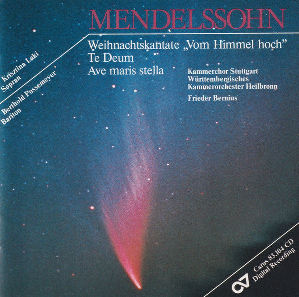 Felix Mendelssohn-Bartholdy / Krisztina Laki / Berthold Possemeyer / Kammerchor Stuttgart / Wurttembergisches Kammerorchester / Frieder Bernius - Mendelssohn, Felix: Church Music, Vol. 2 - Vom Himmel Hoch / Ave Maris Stella / Te Deum in D Major