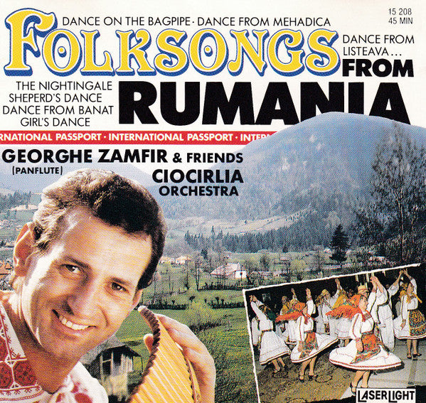 Orchestra Gheorghe Zamfir / Orchestra Ciocirlia - Folksongs from Rumania (CD)