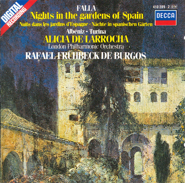 Manuel De Falla / Isaac Albeniz / Joaquin Turina / Alicia De Larrocha / London Philharmonic Orchestra / Rafael Fruhbeck De Burgos - Nights in the Gardens of Spain (CD)