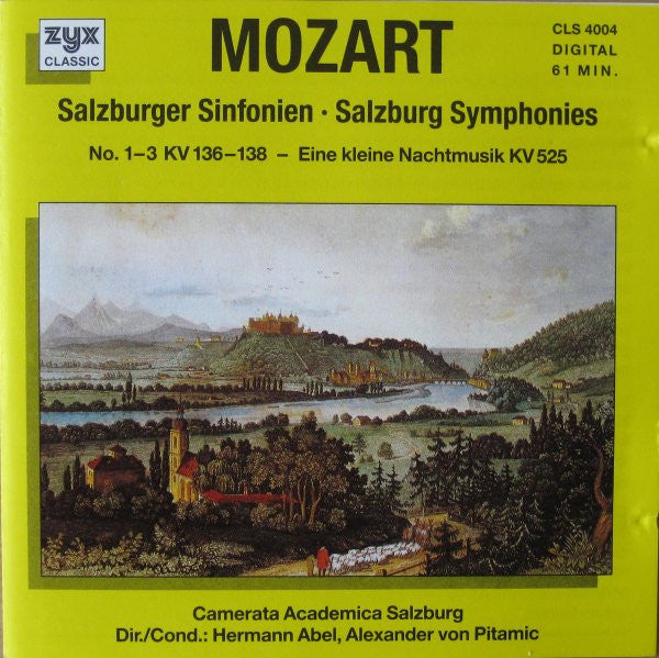 Wolfgang Amadeus Mozart / Camerata Academica Salzburg / Hermann Abel / Alexander von Pitamic - Salzburg Symphonies 1 & 2 (CD)