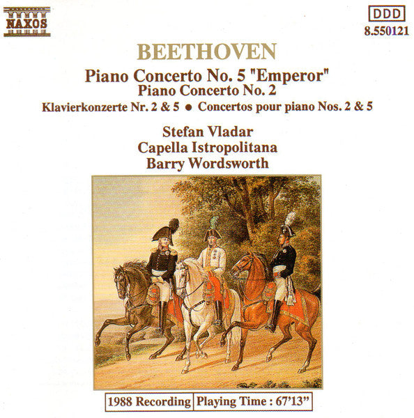 Ludwig van Beethoven / Stefan Vladar / Capella Istropolitana / Barry Wordsworth - Piano Concertos 2 & 5 "Emperor" (CD)