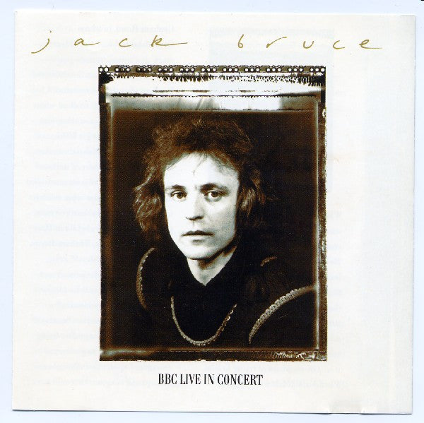 Jack Bruce - BBC live in concert (CD)