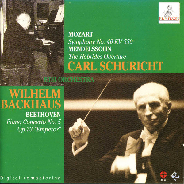 Carl Schuricht / Wilhelm Backhaus / Orchestra Della Radio Televisione Della Svizzera Italiana - Backhaus;Beethoven;Mozart [Import] [Audio CD] Schuricht, Carl (CD)