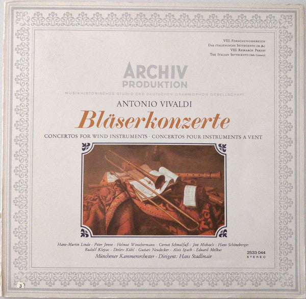 Antonio Vivaldi / Munchener Kammerorchester / Hans Stadlmair - Bläserkonzerte (CD)