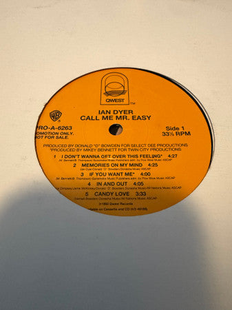 Ian Dyer - Call Me Mr. Easy (CD)