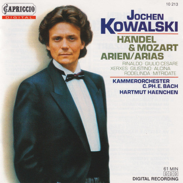 Jochen Kowalski / Kammerorchester Carl Philipp Emanuel Bach / Hartmut Haenchen / Georg Friedrich Handel / Wolfgang Amadeus Mozart - Jochen Kowalski: Handel & Mozart Arias (CD)